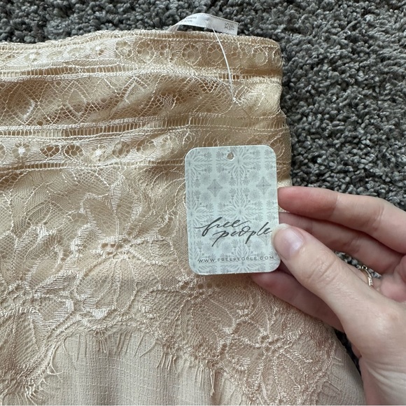 Free People Cream Lace Crop Top - Picture 4 of 6